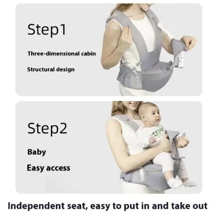 Jojo Kiddies 2-In-1 Hip Seat Baby Carrier