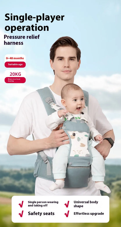 Jojo Kiddies 2-In-1 Hip Seat Baby Carrier